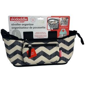 Skidaddle by Skip‎ Hop Stroller Organizer Black Chevron Pattern